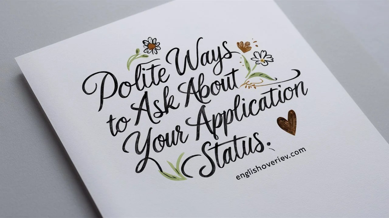 20 Polite Ways to Ask About Your Application Status 2024