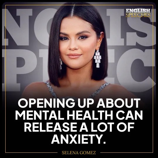 Selena Gomez Mental Health Awareness • English Speeches
