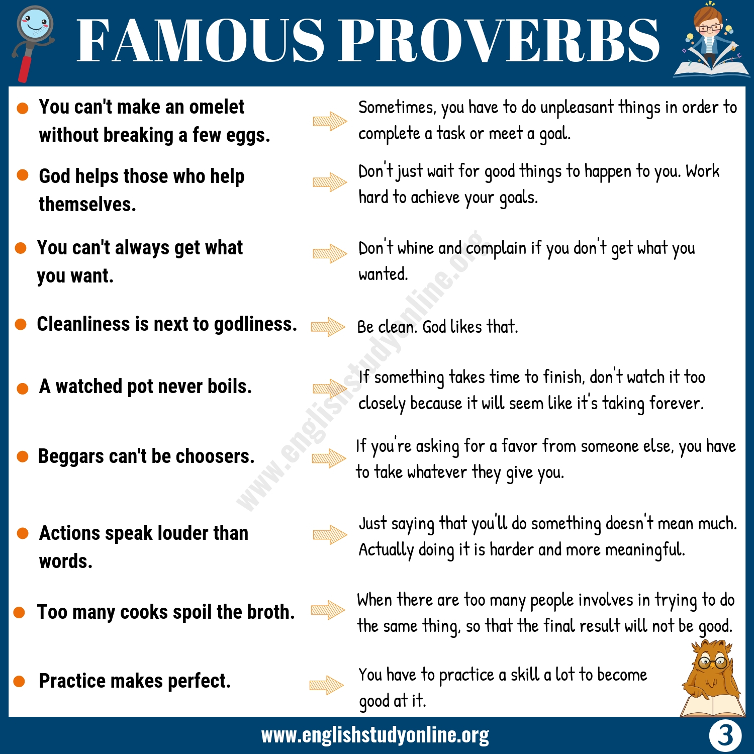 45+ Famous Proverbs with Meaning for ESL Learners English Study Online