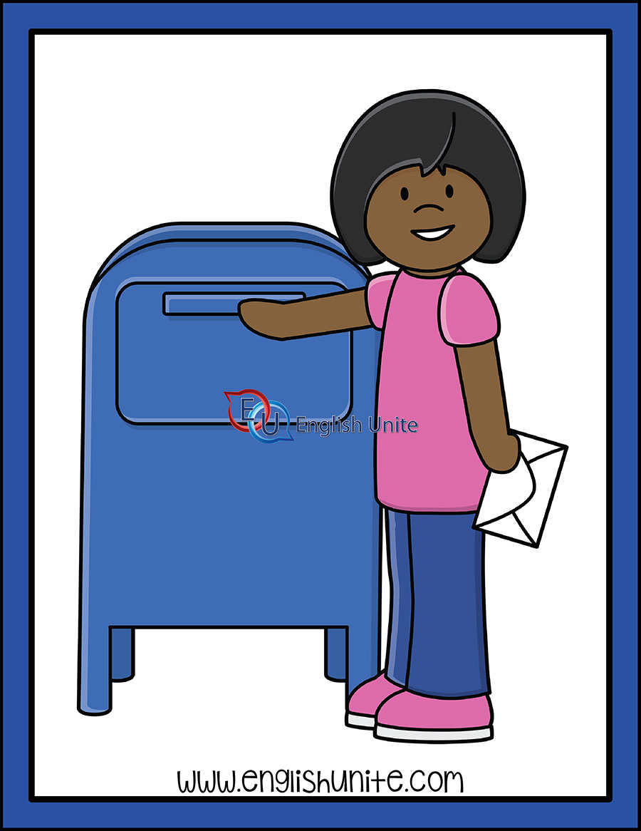 English Unite Post Office Post Letter