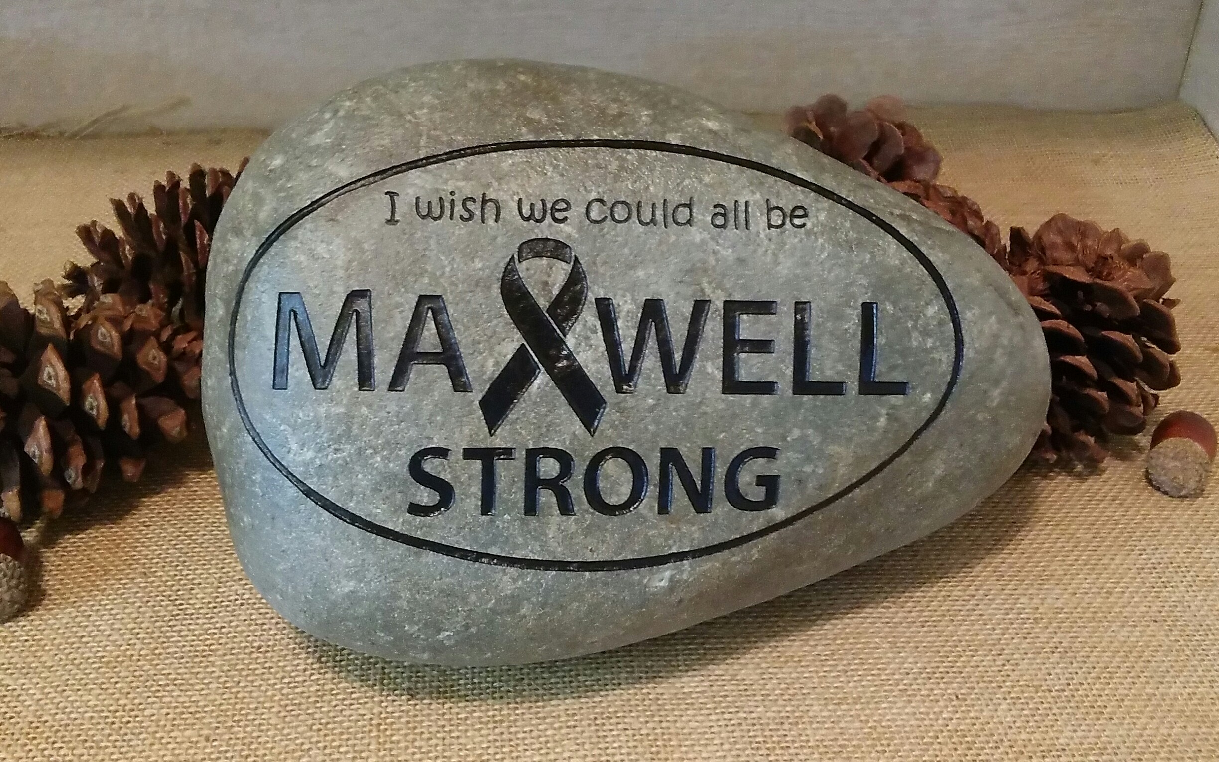 Large Engraved Business/Corporate River Rock Engraved Rock