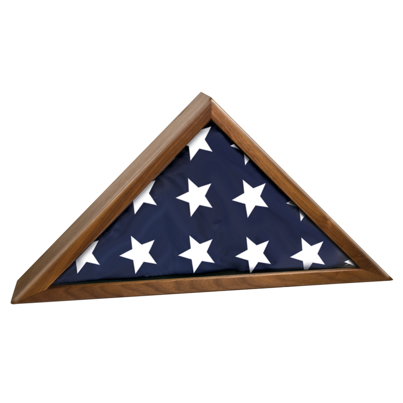Walnut Flag Display Case