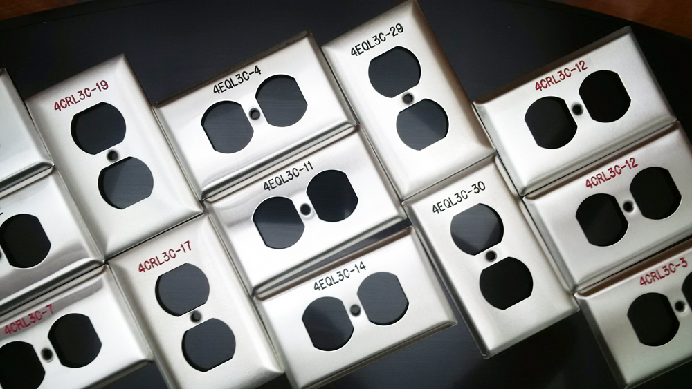 Custom Laser Engraved Stainless Steel Plates