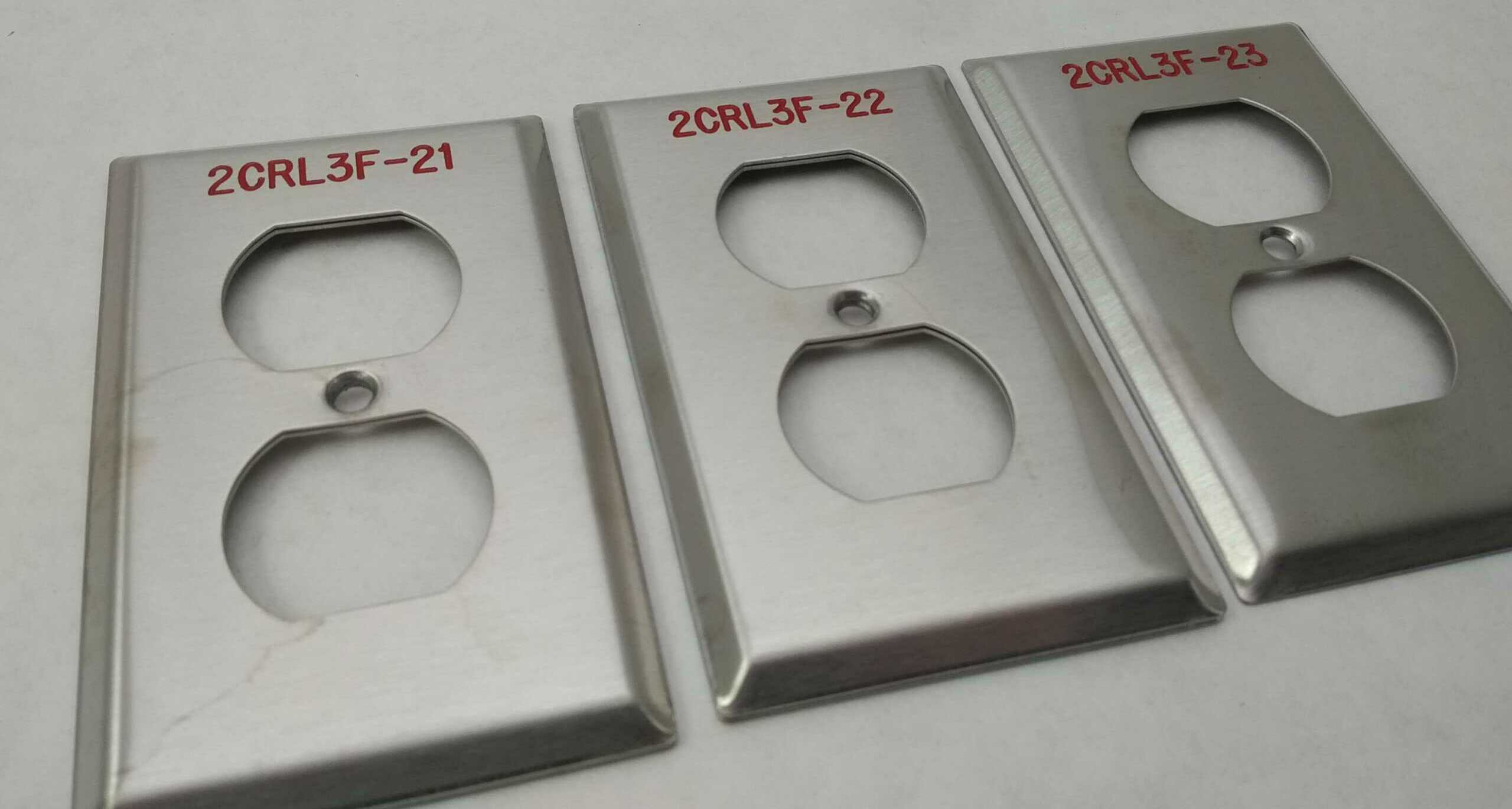 Outlet Plate Covers Engraved, PaintFilled Order A Sample Today