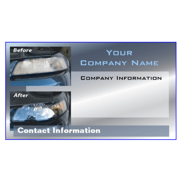 Headlight Restoration Business Cards