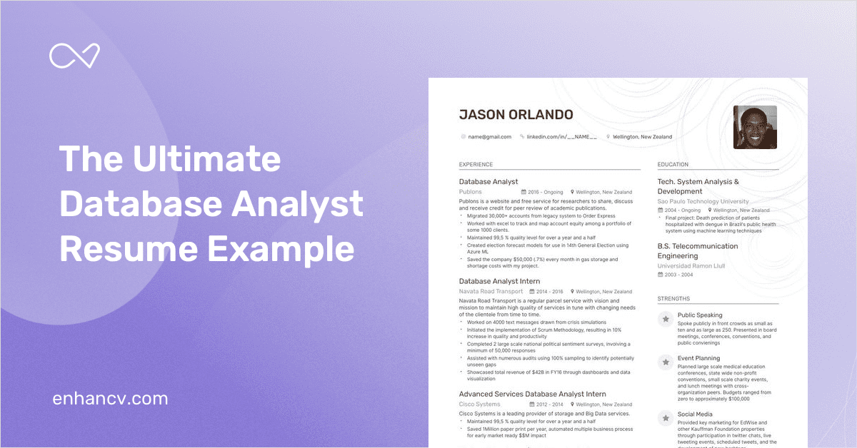 Database Analyst Resume Writing Guide and Builder