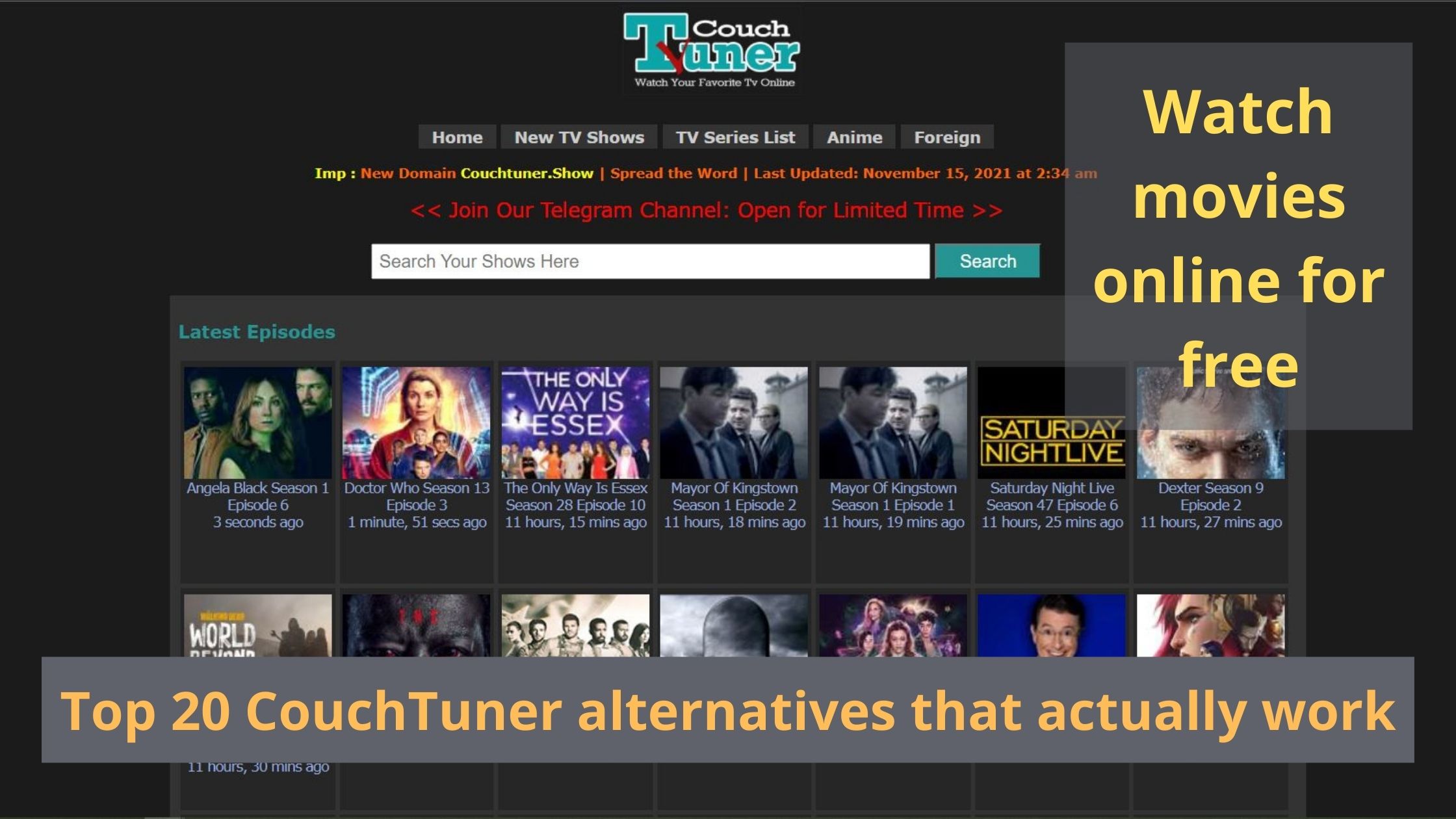 Top 22 Couchtuner Alternatives that Work in 2023 (All Working) Enhau