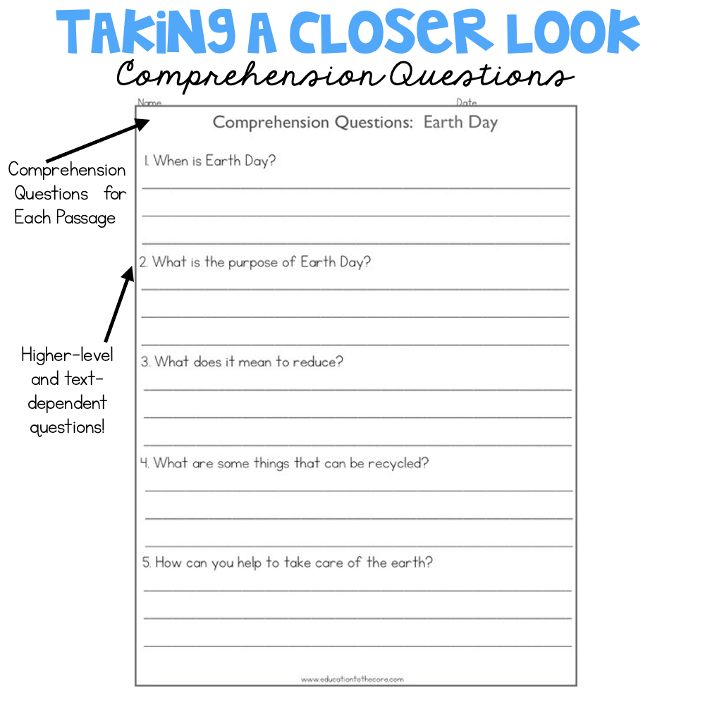 2nd Grade Fluency Passages for April | Education to the Core