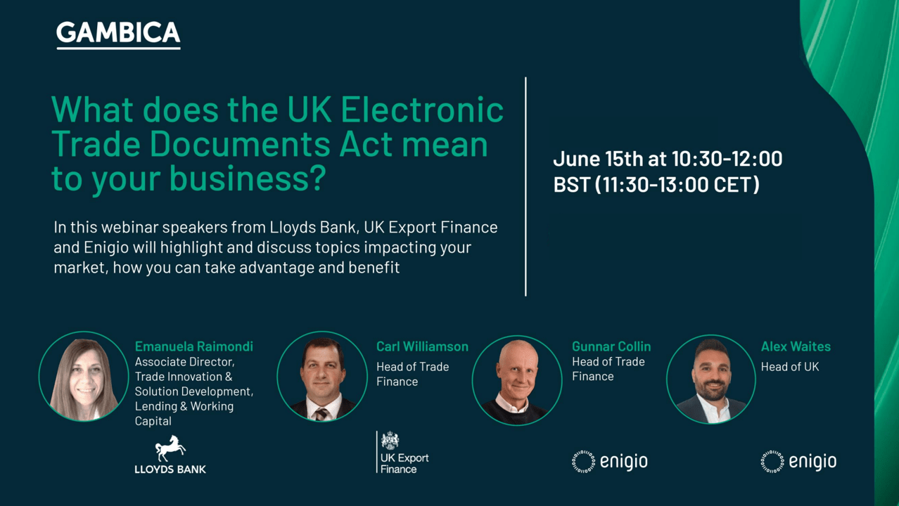 inar What does the UK Electronic Trade Documents Act mean to your