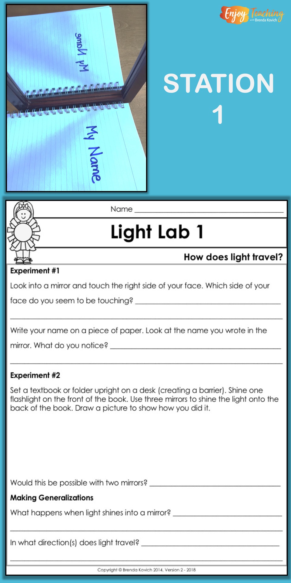 Enjoy Teaching Light with Physics Activities for Kids