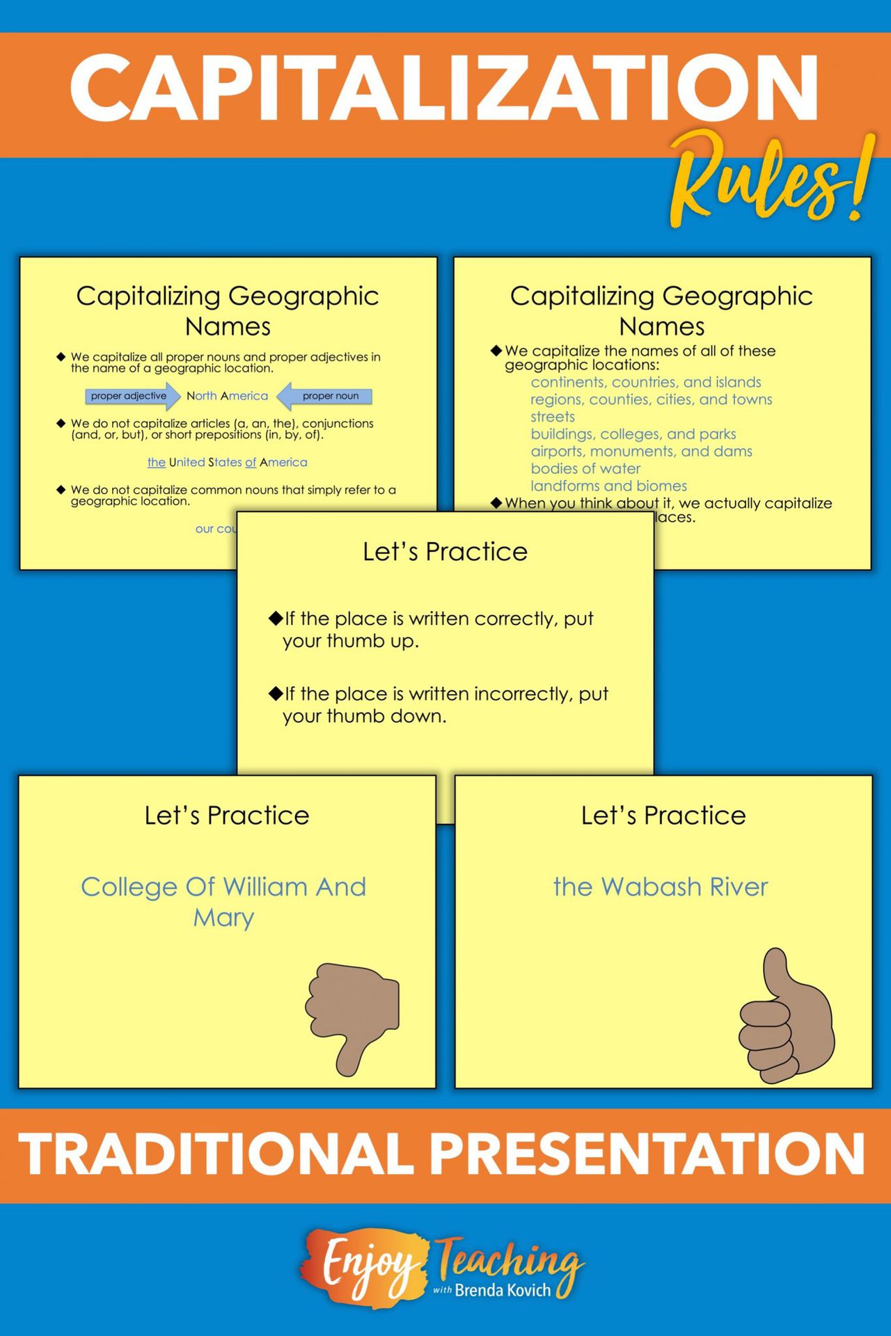 Yes, You Can Enjoy Teaching Capitalization Rules