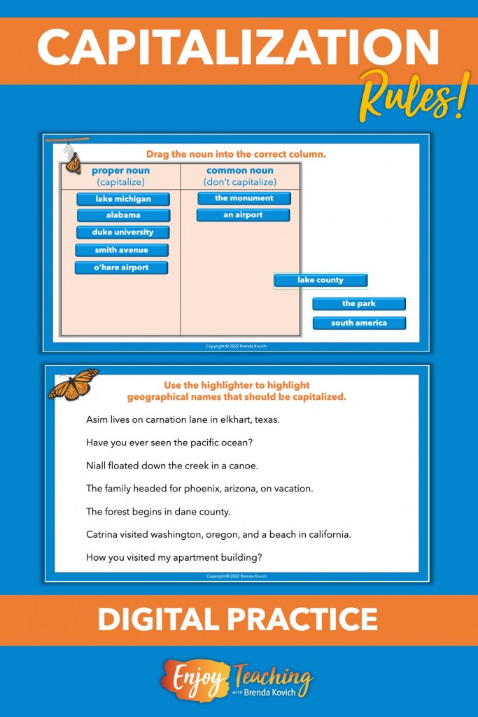 Yes, You Can Enjoy Teaching Capitalization Rules