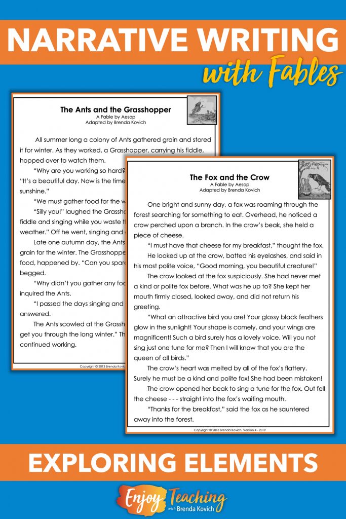 How to Write Fables Beginning Narrative Writing