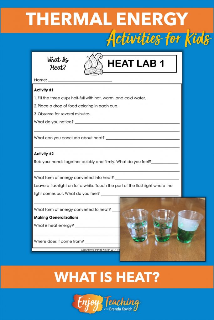 Enjoy Teaching Thermal Energy with Heat Activities for Kids