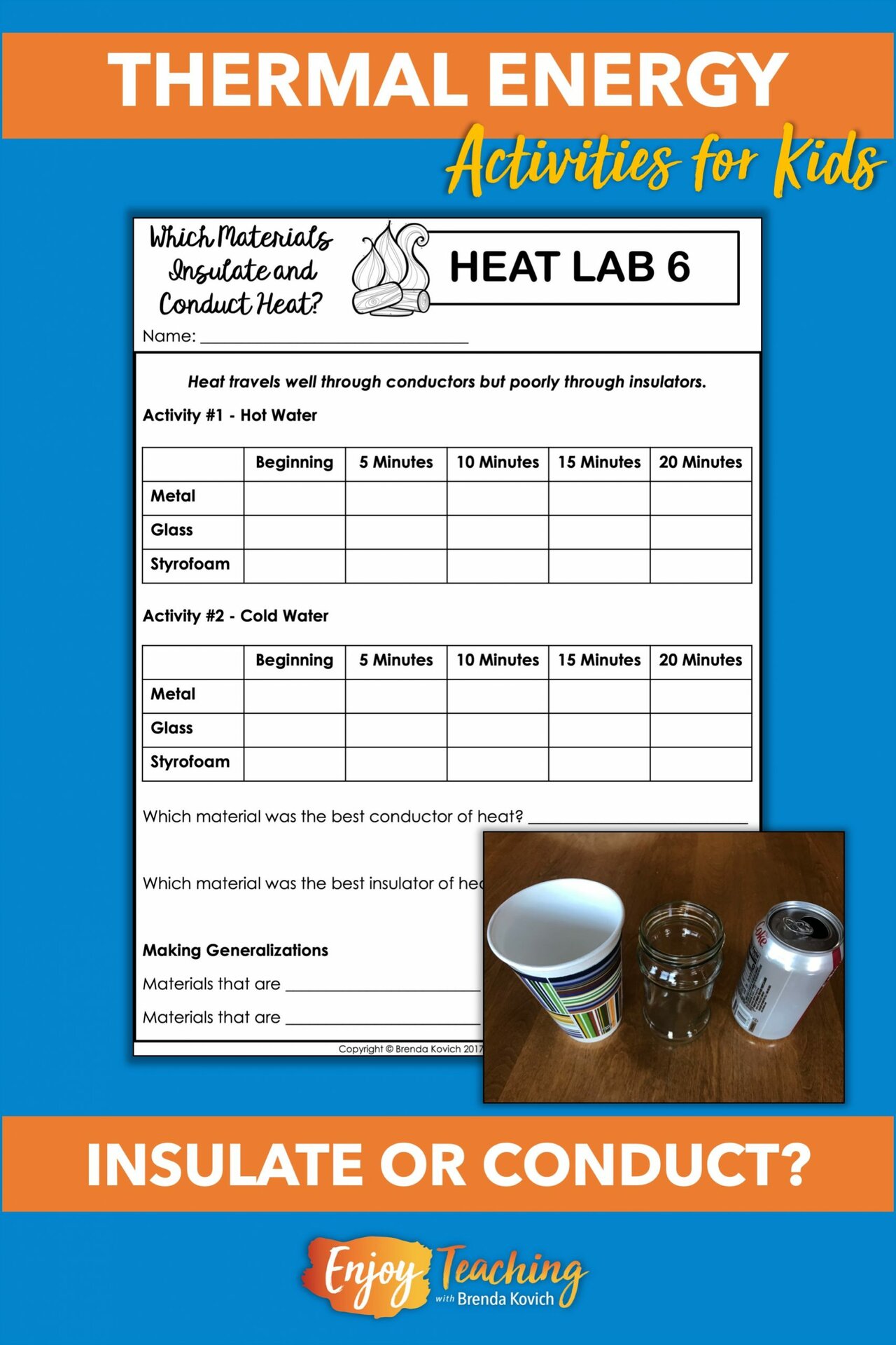 Enjoy Teaching Thermal Energy with Heat Activities for Kids