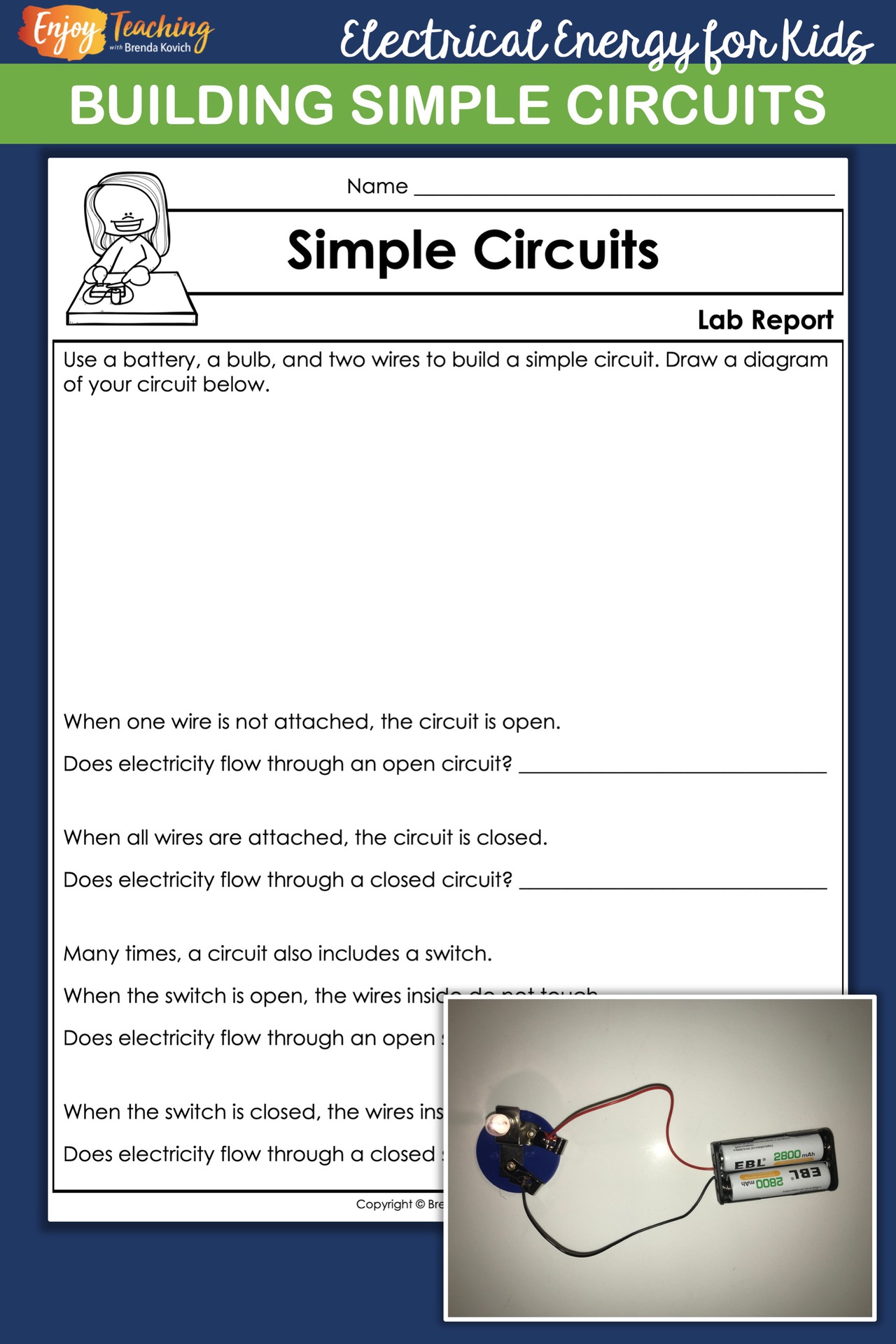 Teaching Electricity with Electrical Circuit Activities for Kids