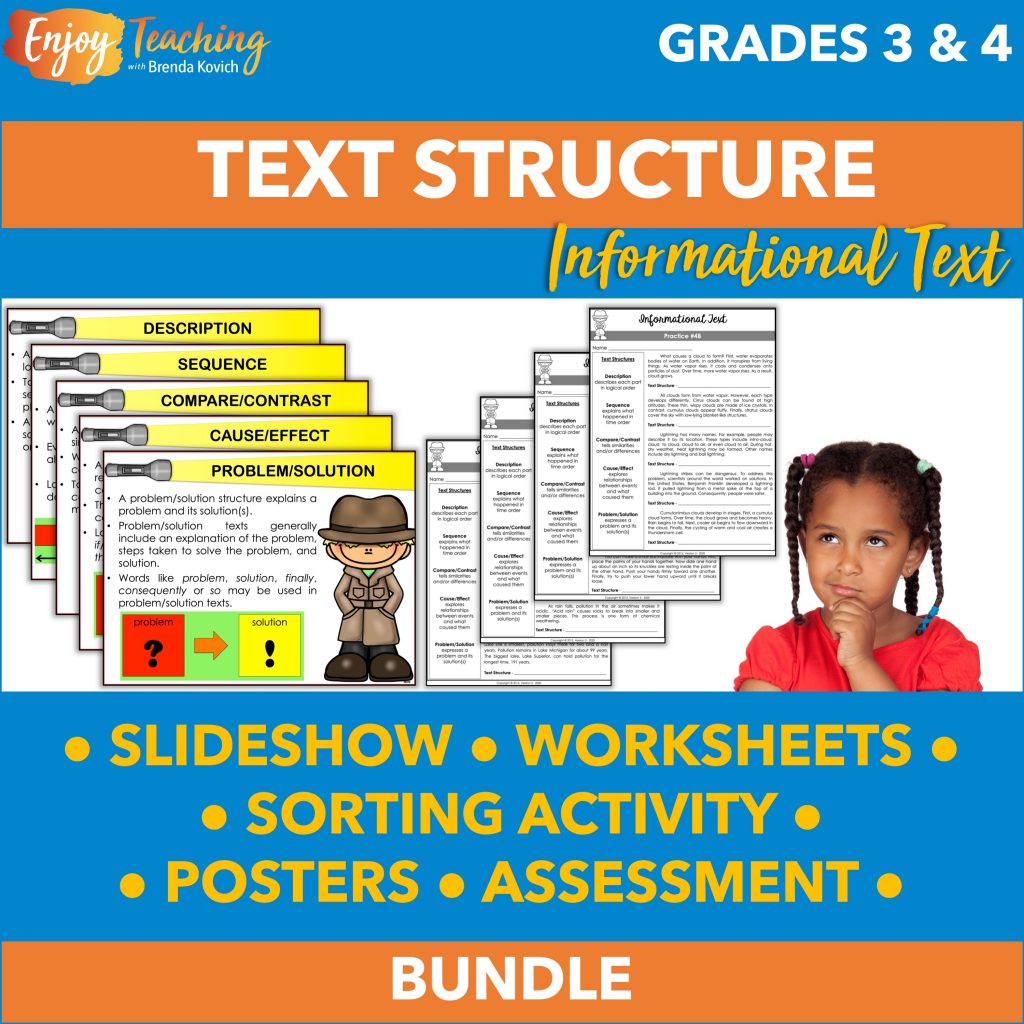How to Teach Text Structures 5 Types of Informational Text