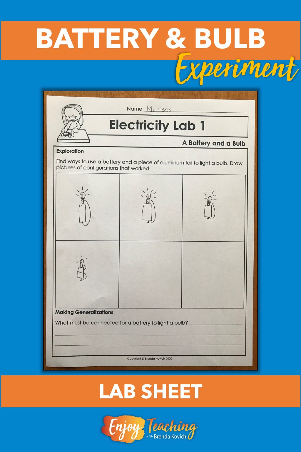 Battery and Bulb Experiment for Kids