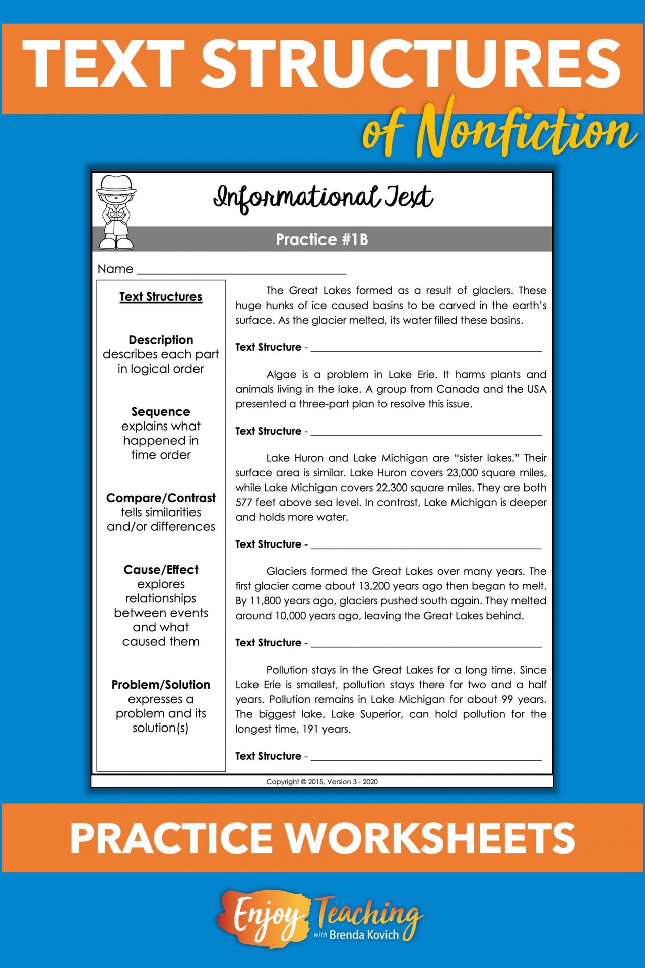 How to Teach Text Structures 5 Types of Informational Text