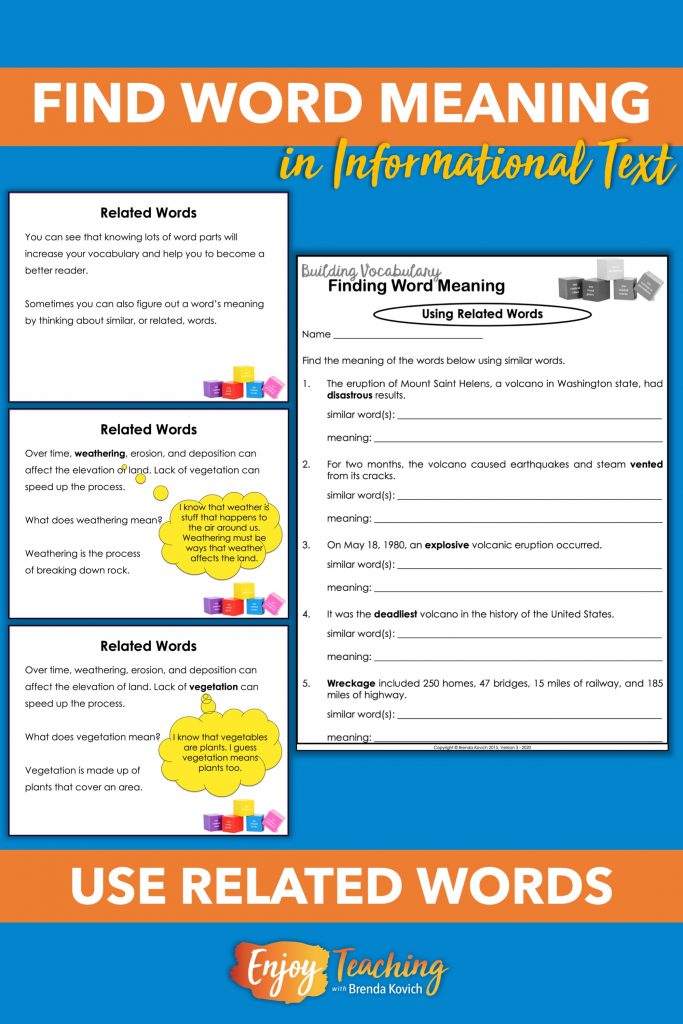 4 Ways to Teach Word Meaning with Vocabulary Strategies