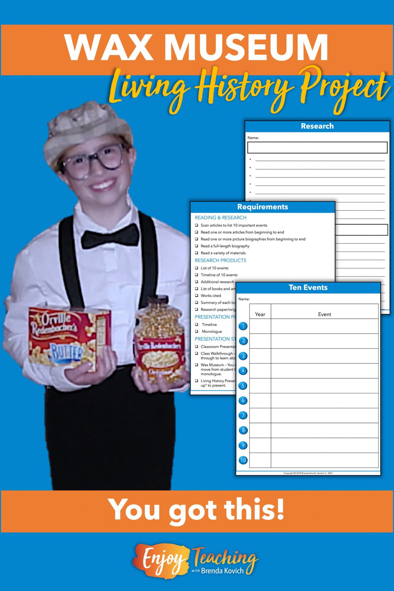 Living Wax Museum Research Project Ideas for Your Classroom