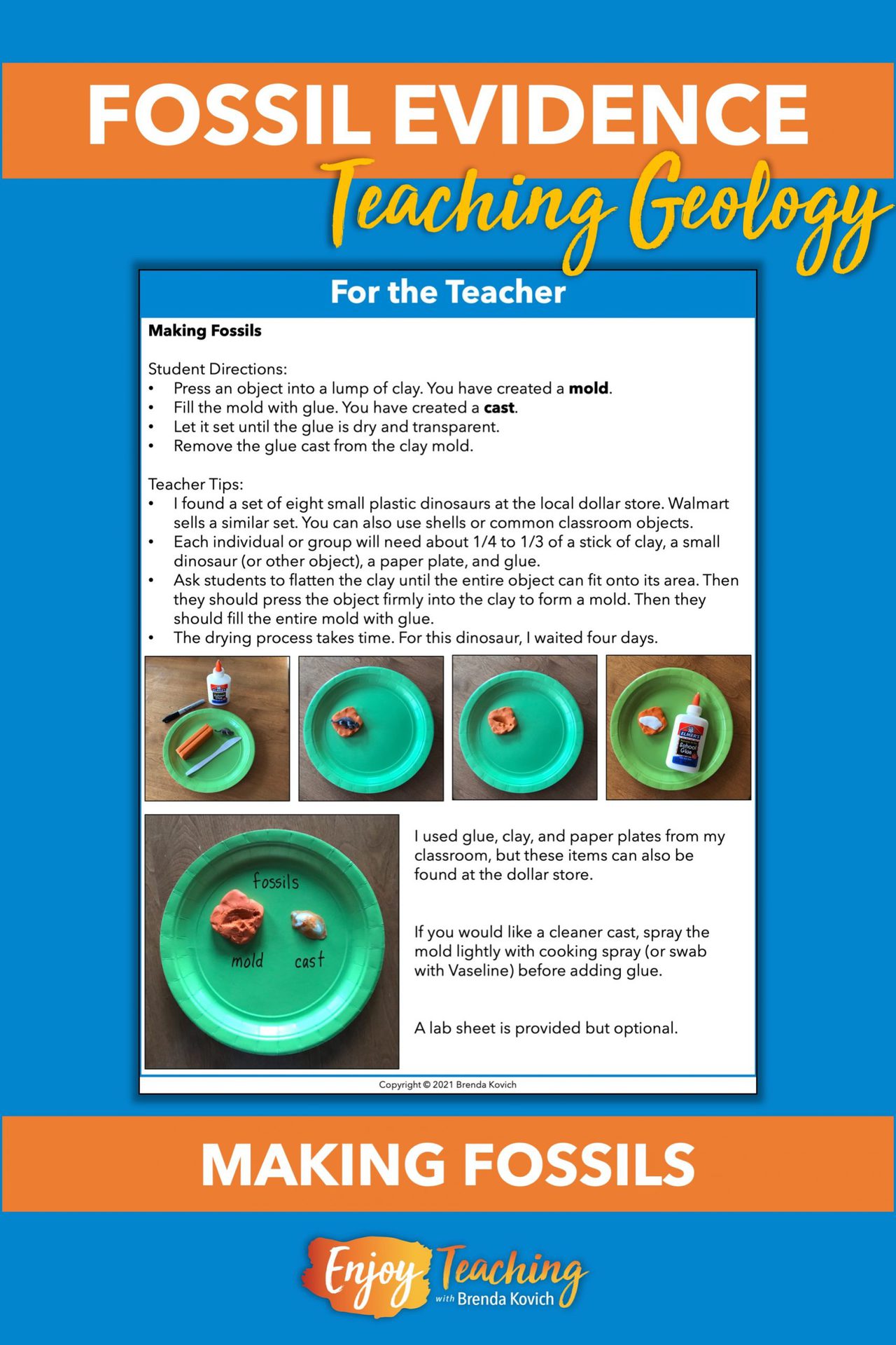 Teaching About Fossils Evidence in Layers of Sedimentary Rock