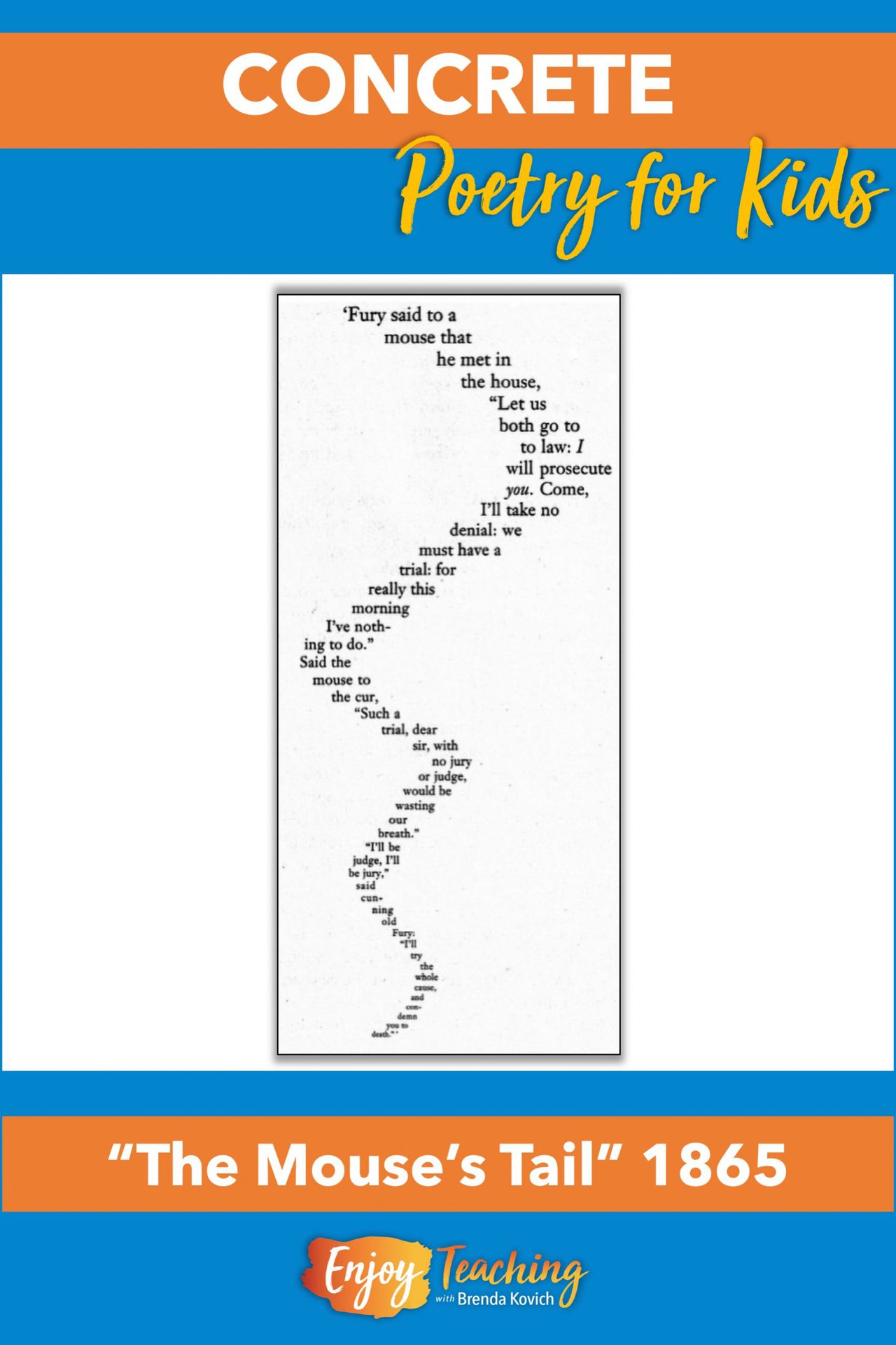 Teaching Concrete Poetry Shape Poems for Kids