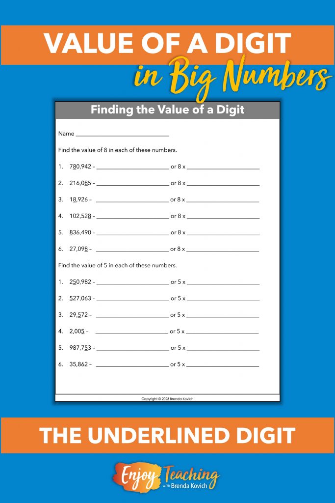 The Value of a Digit in a Number