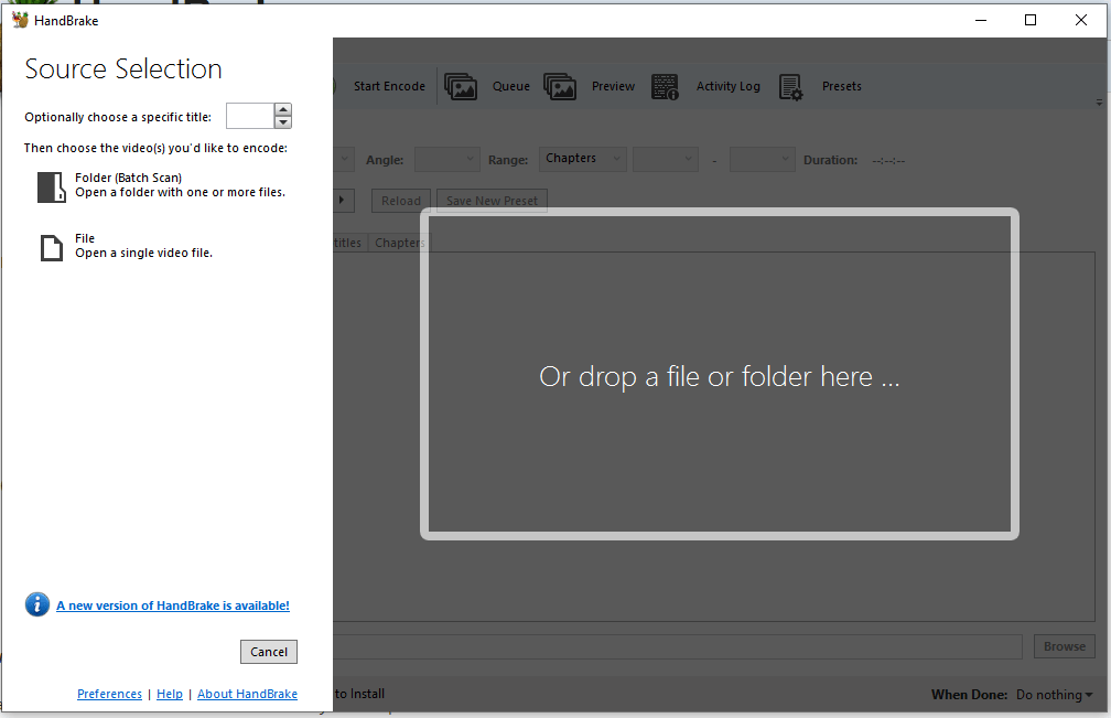 Using Handbrake to Compress Video Enlitly