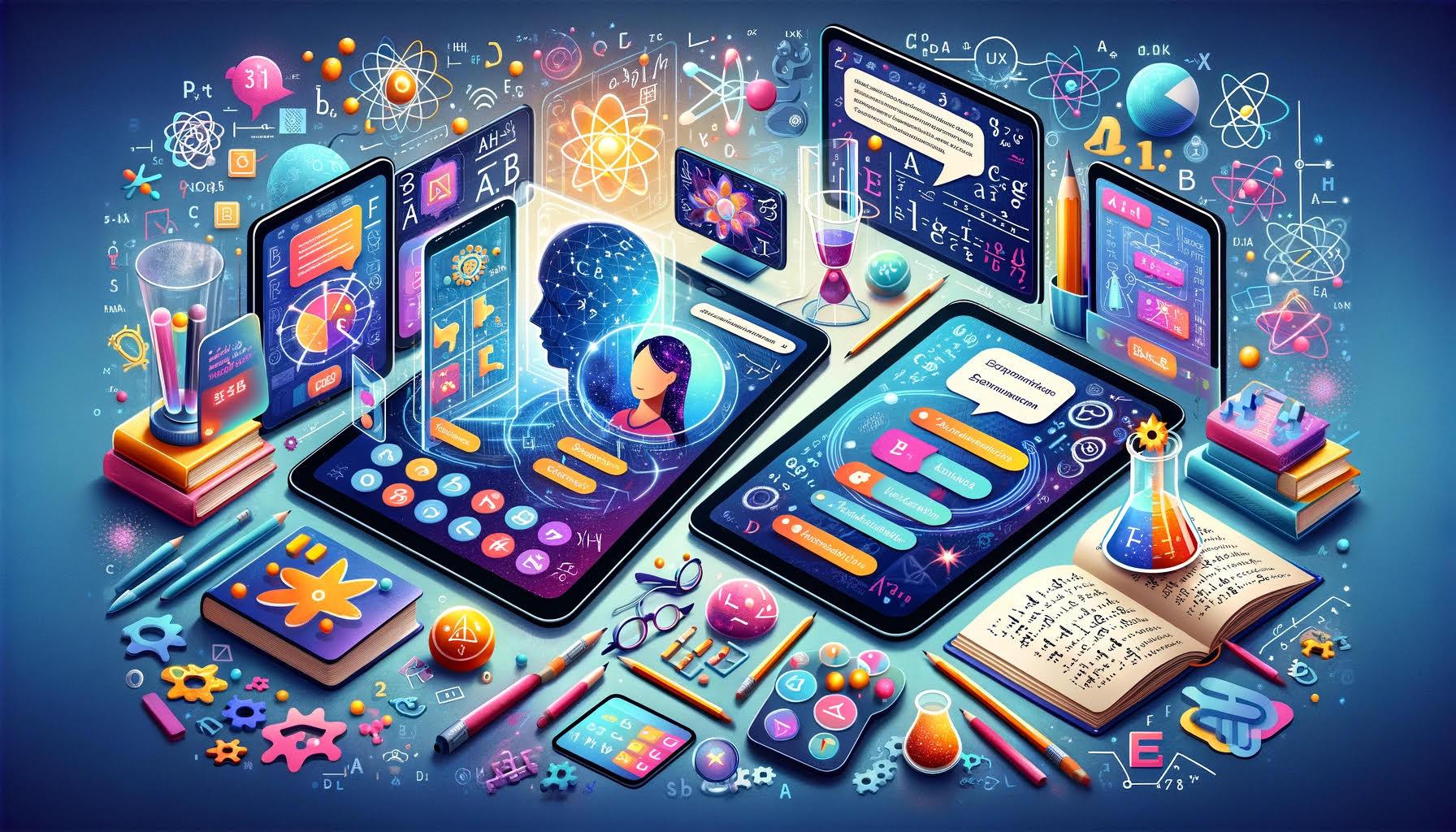 What are Educational mobile apps ideas that leverage generative AI