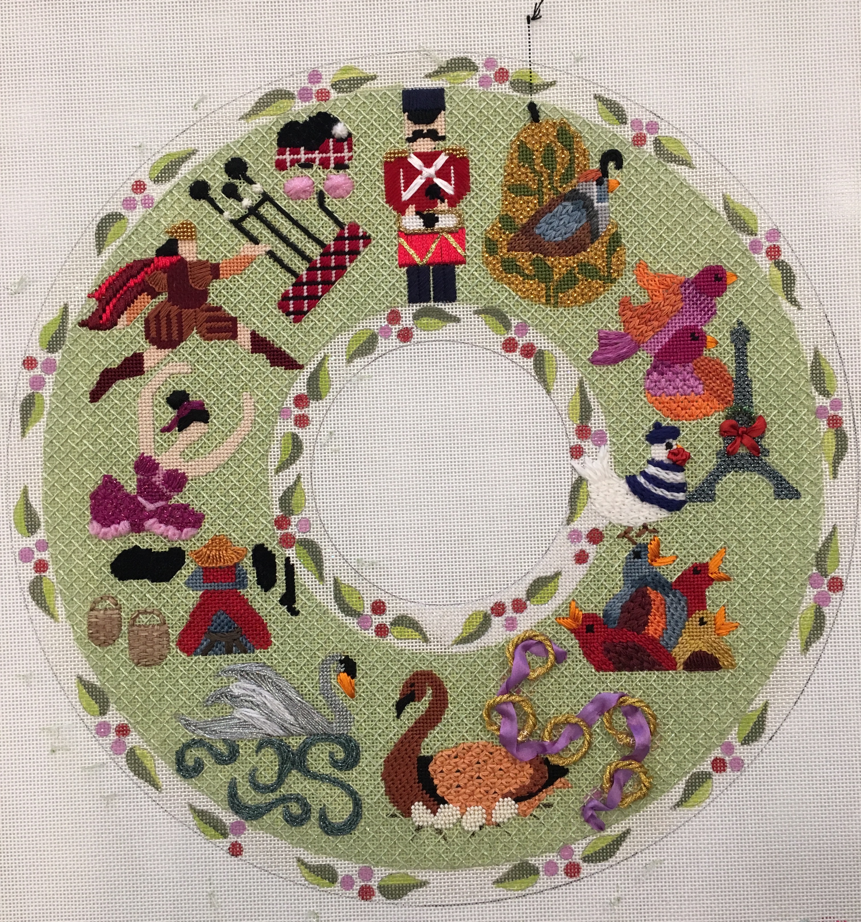12 Days Of Christmas Wreath 12 Days of Christmas Wreath Club The Enriched Stitch