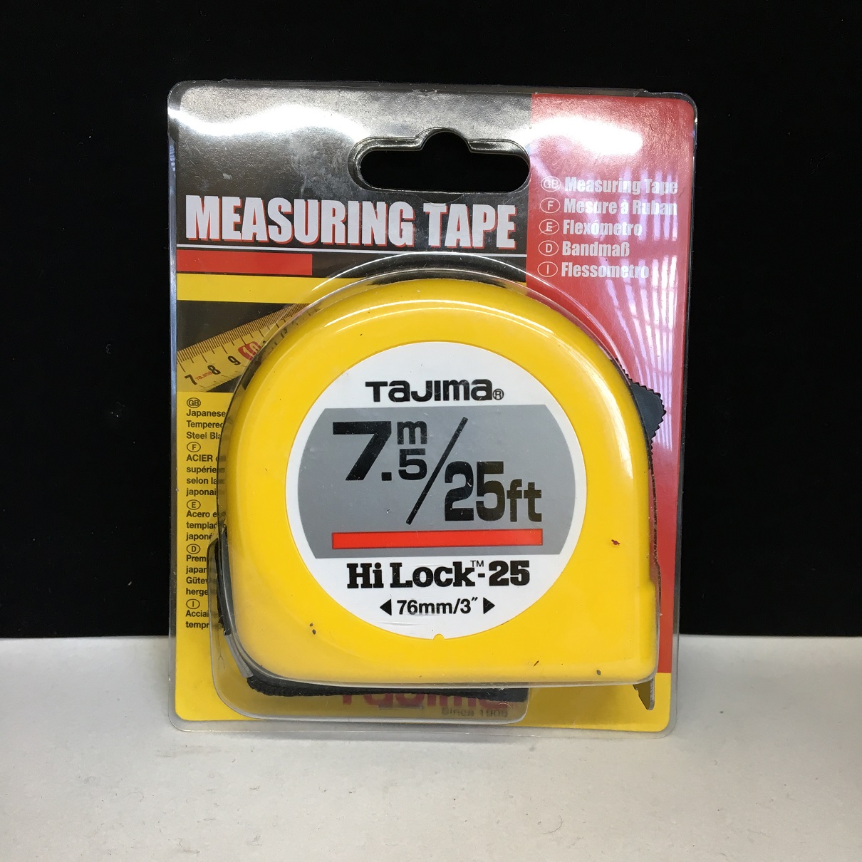 Tajima tape measure hilock plastic 7.5 meters M. Enriquez Art Supply