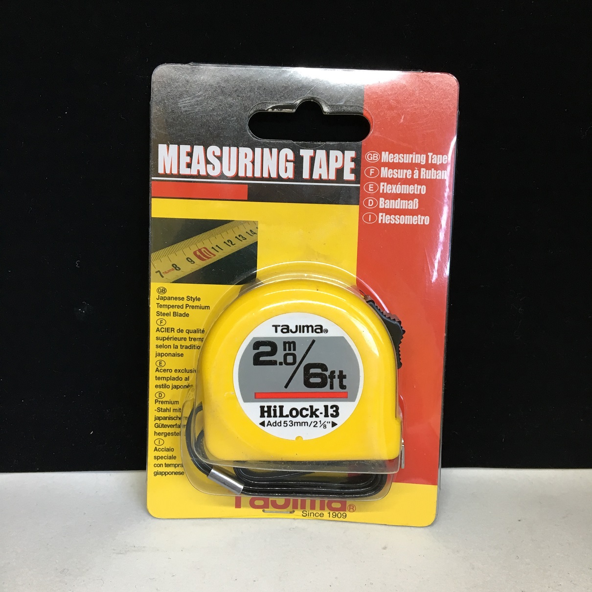 Tajima tape measure Hilock plastic 2meters M. Enriquez Art Supply