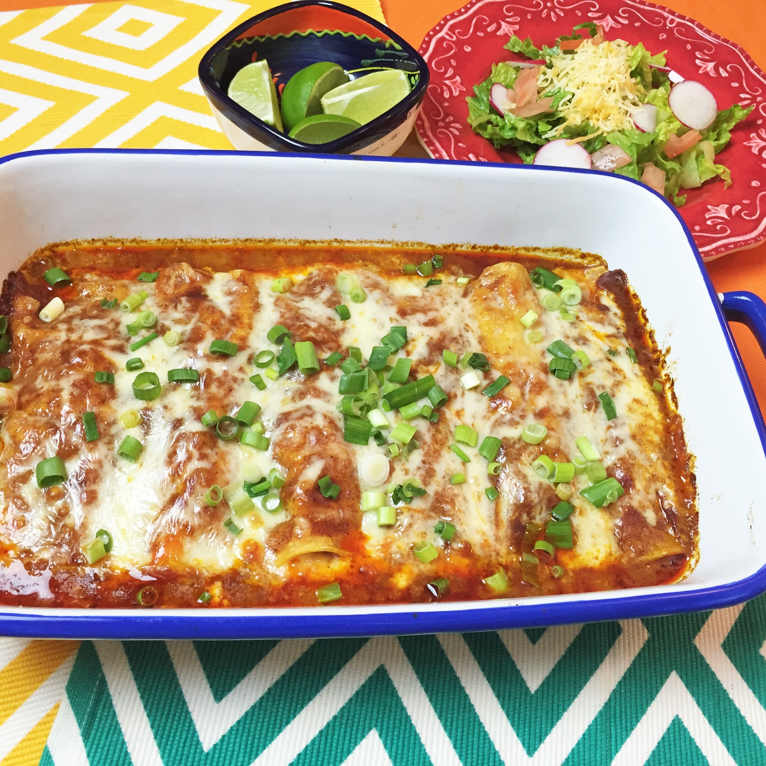 Enchiladas de Pollo ENSALPICADAS
