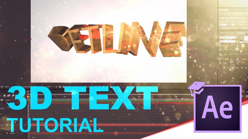 10 Amazing 3D Text Effect Tutorials for After Effects Ensegna Blog