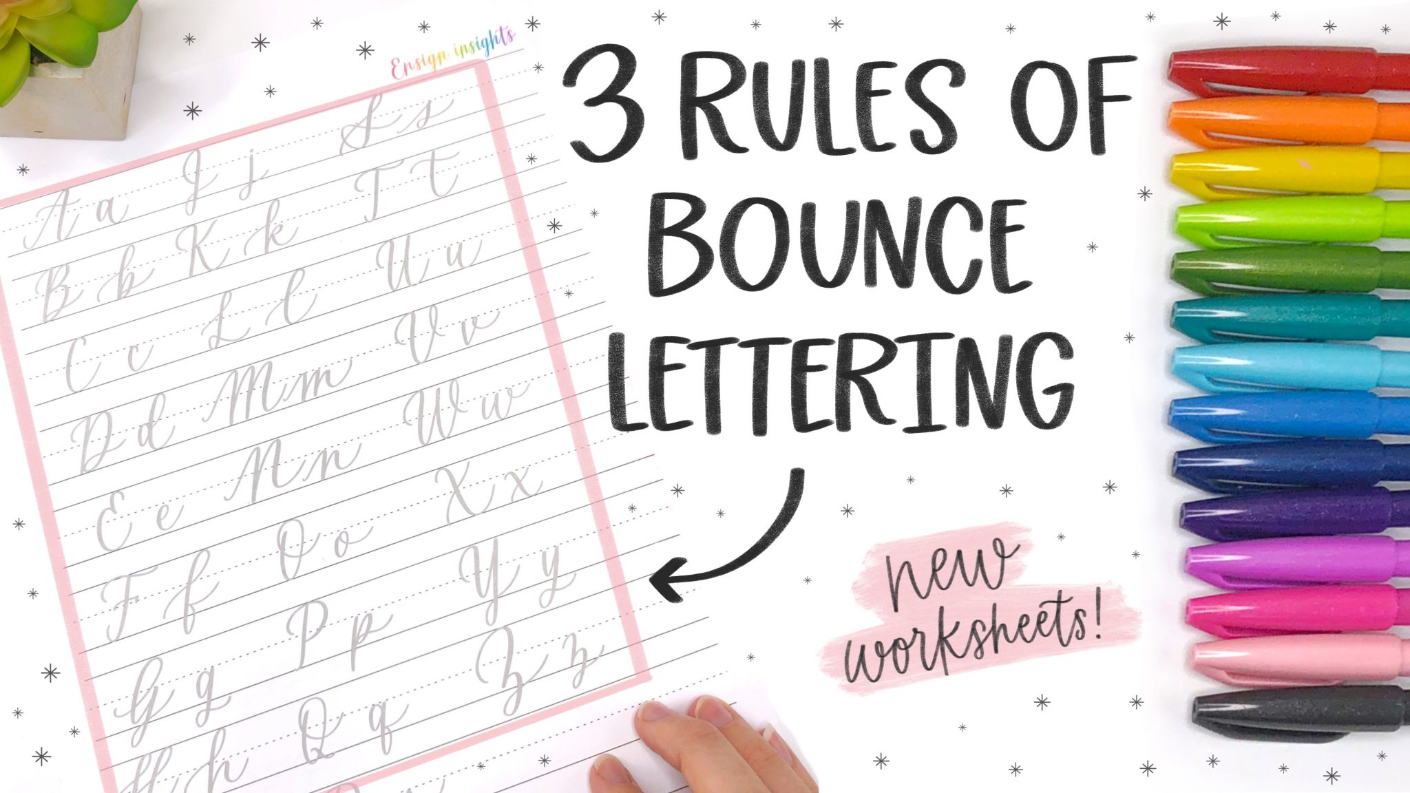 3 Rules of Bounce Lettering for Beginners Ensign Insights