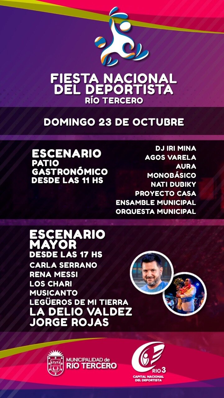 Fiesta del deporte Rio Tercero Ente Municipios Cördoba