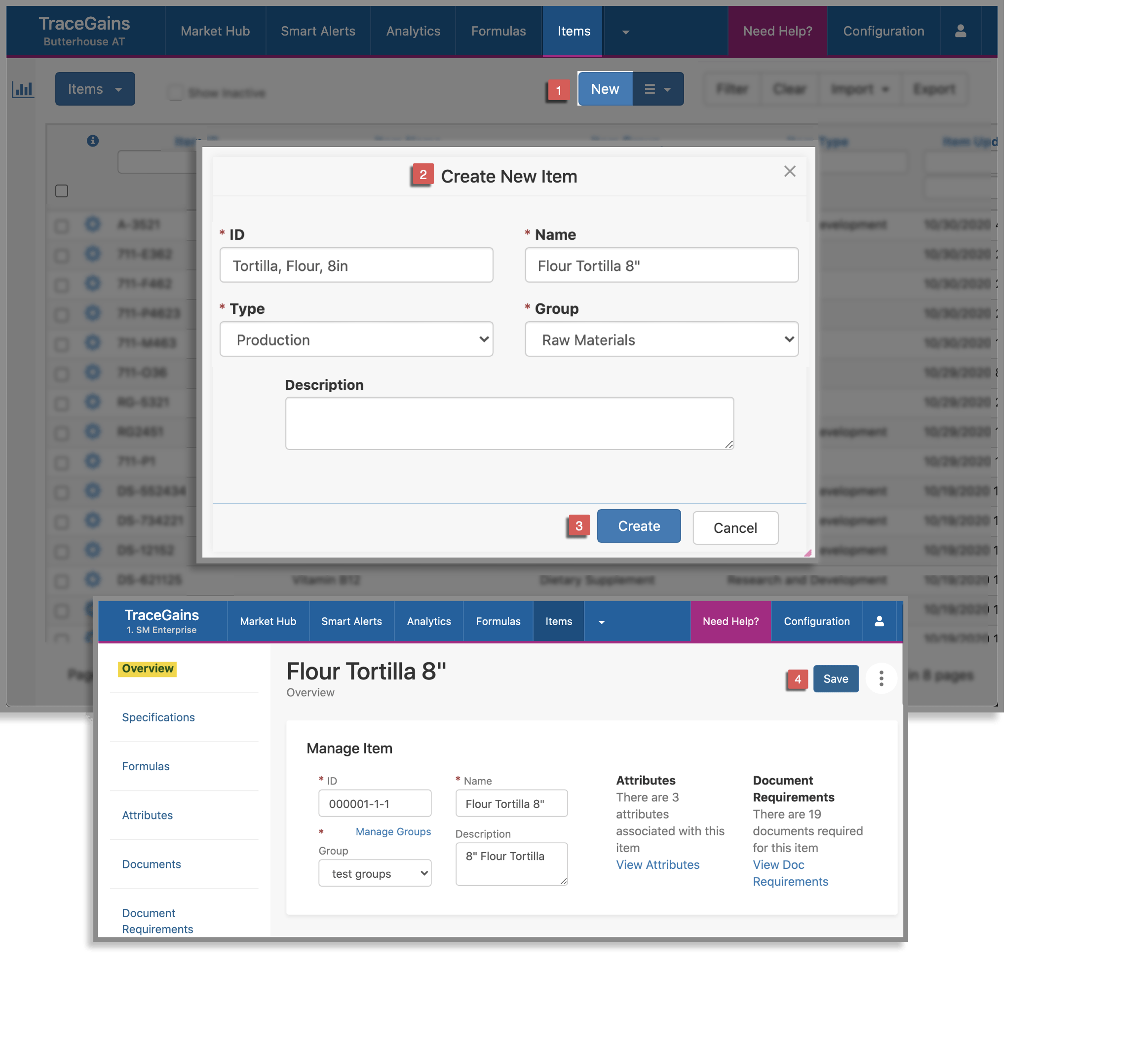 Items Tab Enterprise Help Center