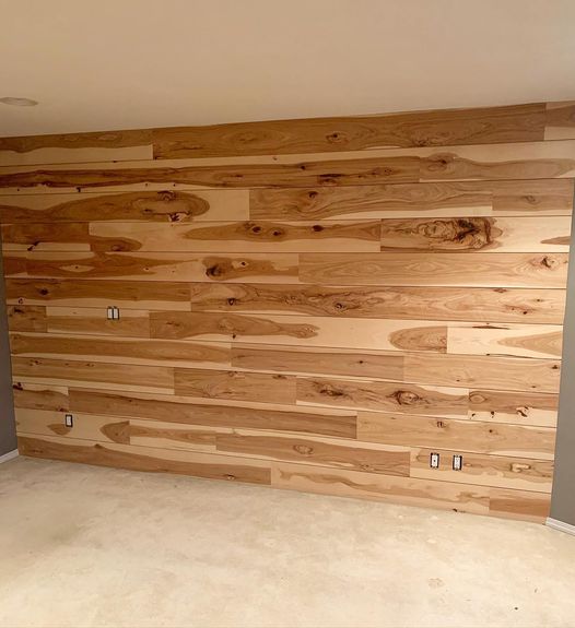 Rustic Hickory Accent Wall Enterprise Wood Products