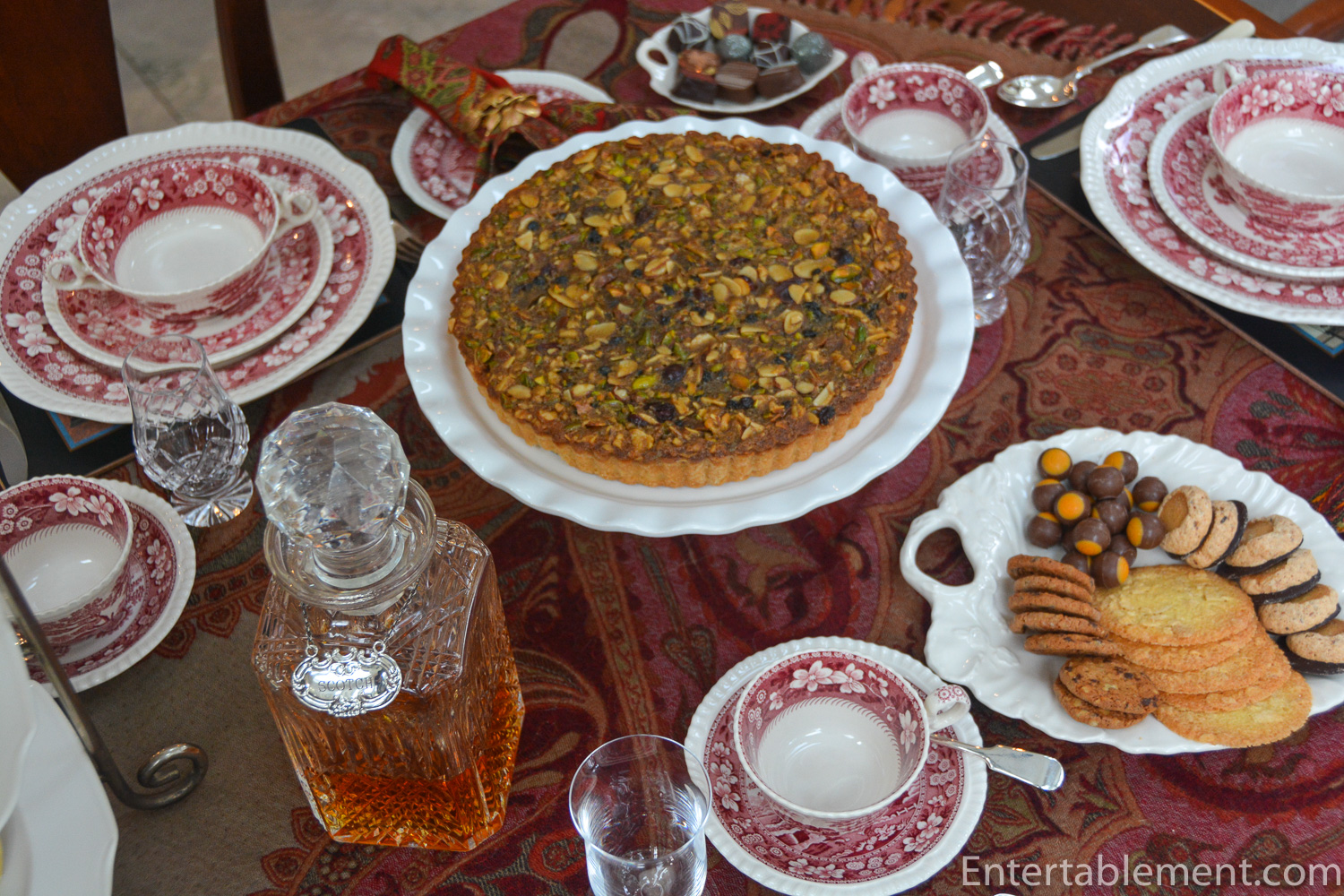 A Scottish Themed Tea with Paisley and Spode Entertablement