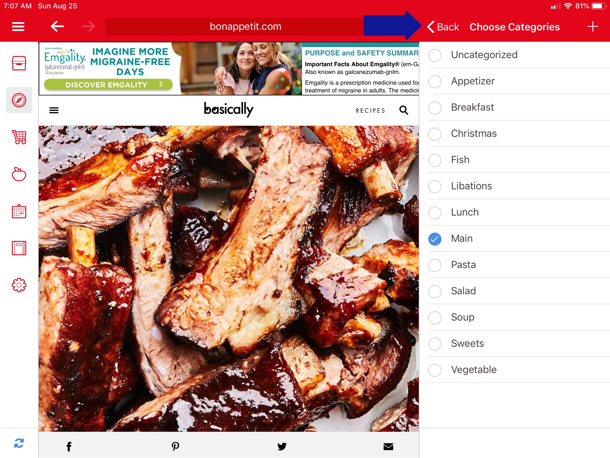 Paprika App for Recipe Organization, Grocery List and Meal Planning