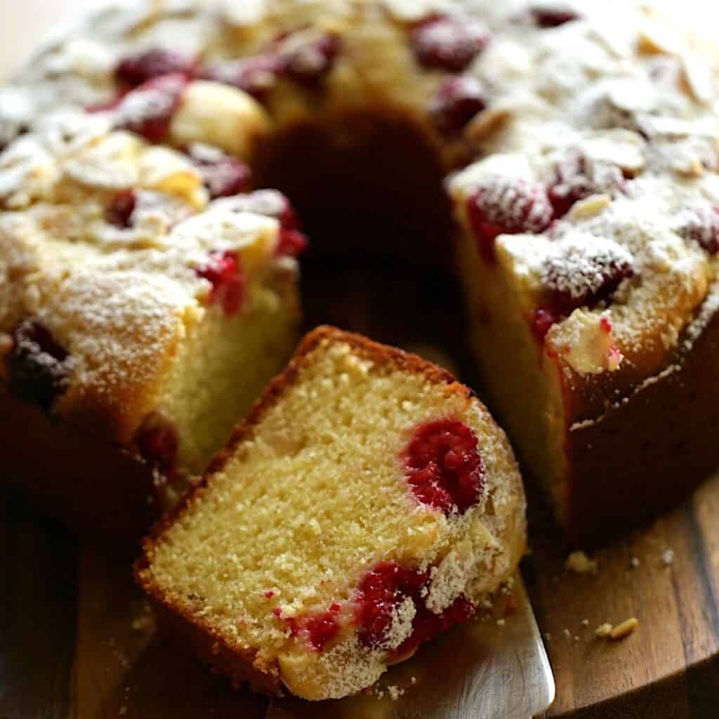 The BEST Raspberry Almond Cake Entertaining with Beth