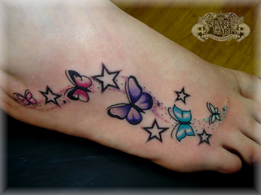 25 Cute Butterfly Foot Tattoo Design Ideas For Girls EntertainmentMesh