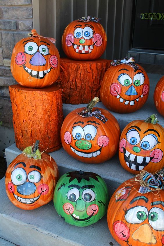 30+ Happy Pumpkin Faces Carving Patterns, Designs & Decoration Pictures