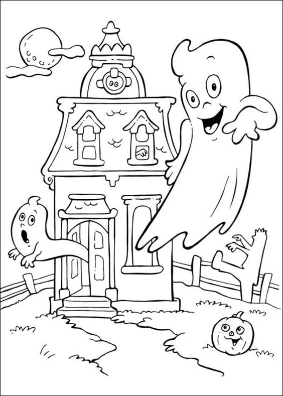 Download 30+ Free Printable Cute Halloween Drawings-Coloring ...