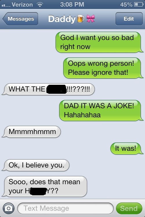 Awkward! 15 Embarrassing Text Messages Sent To The Wrong