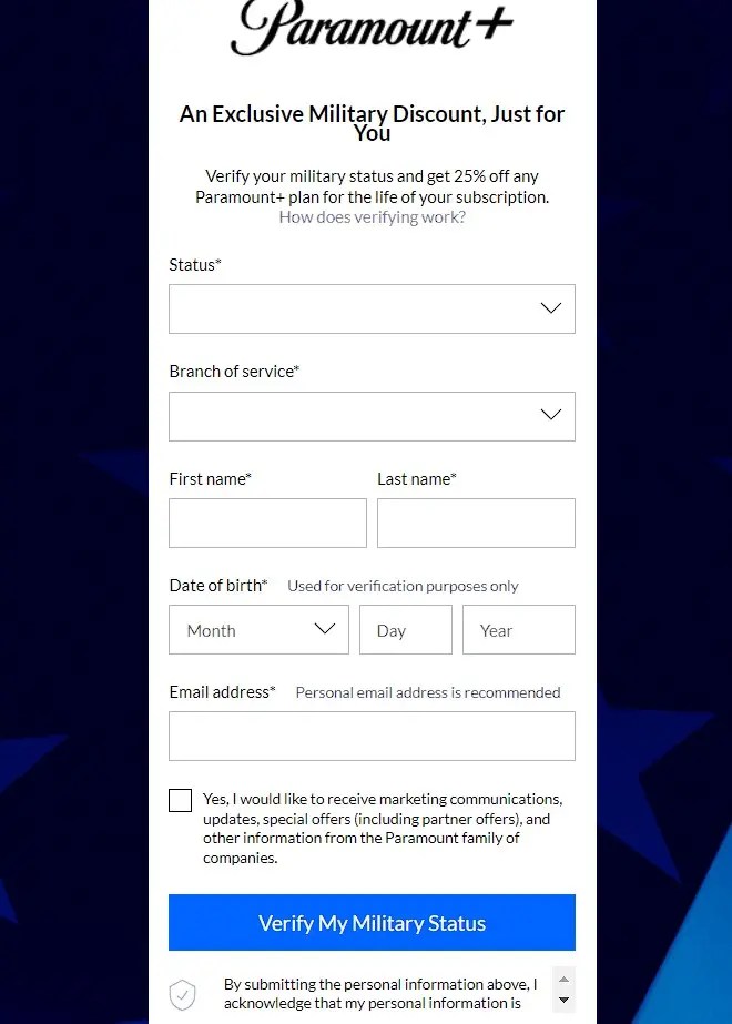Paramount Plus Military Discount Price 2024 Entertainpedia