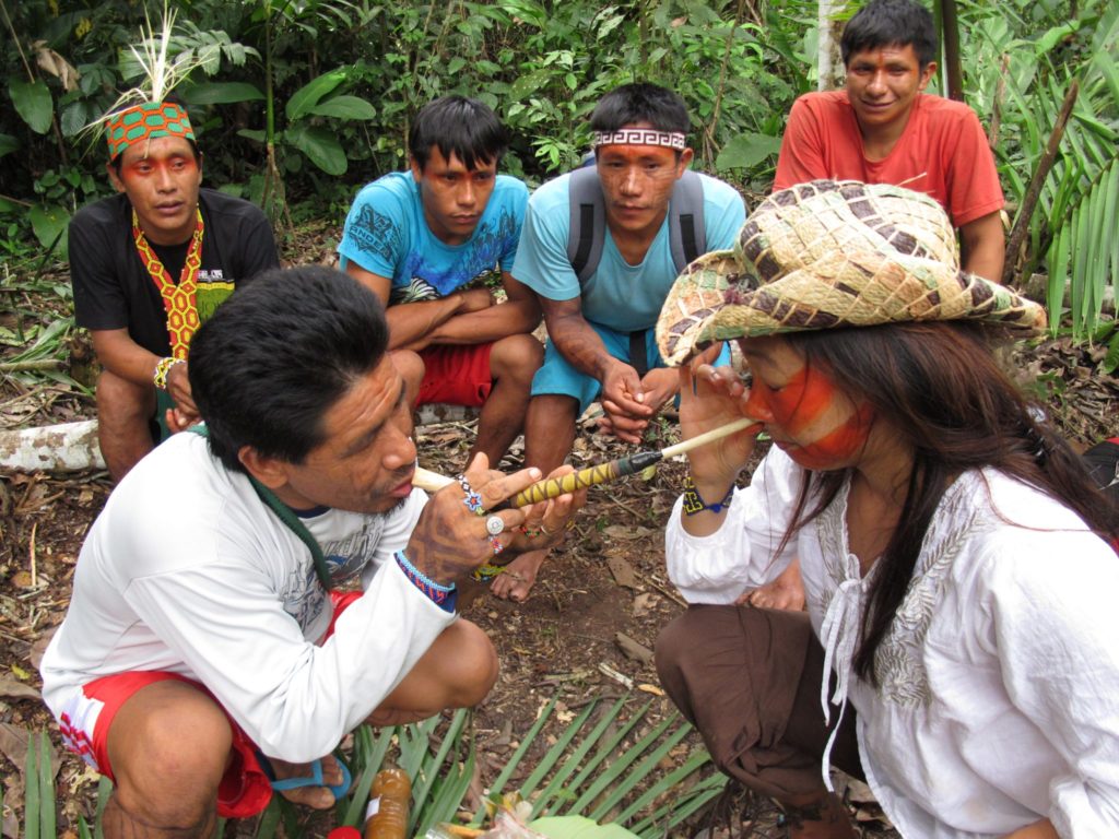 How to Give Someone a Soplada of Sacred Amazonian Hape Medicine Step