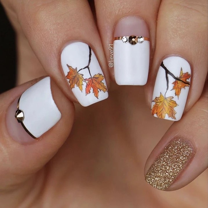 Fall Nails and Fall Nail Designs EntireWishes
