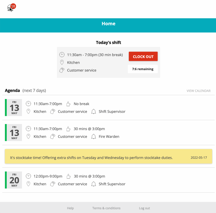 See and indicate your availability for extra shifts Ento Help